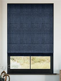 Paleo Linen Vintage Indigo Roman Blind thumbnail image