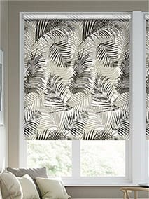 Palm Leaf Natural Grey Roller Blind thumbnail image