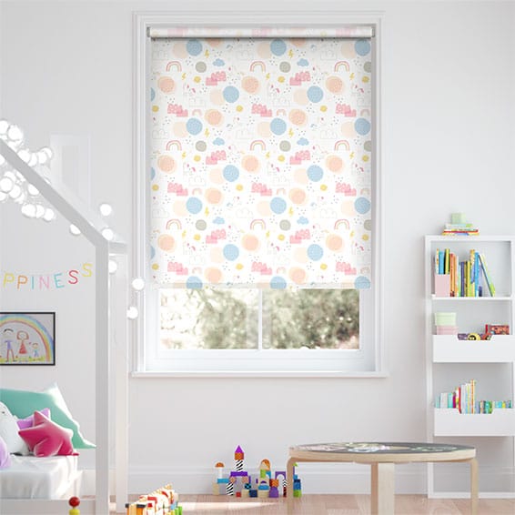 Prancing Unicorns Pink Roller Blind