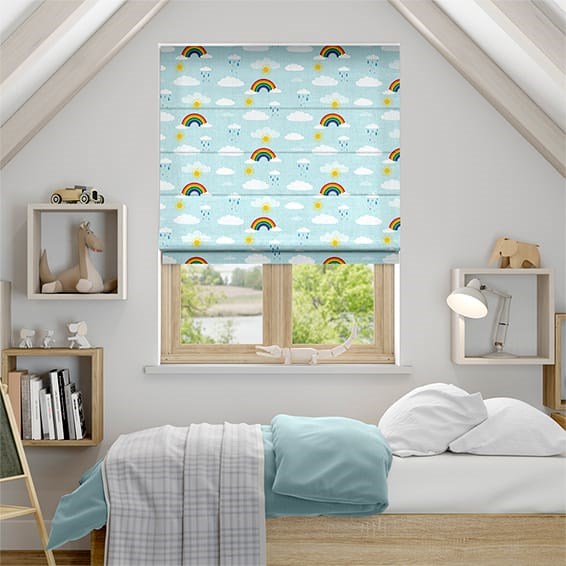 Rainbow Sky Roman Blind