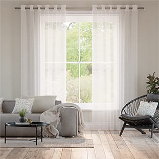 Rhythm Sheer Arctic White Curtains thumbnail image