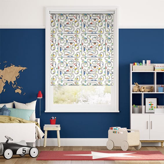 Road Trip Blackout Paintbox Roller Blind