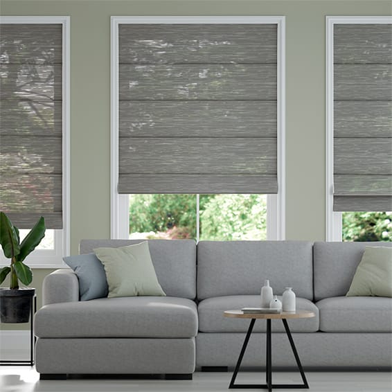 Rochana Sheer Iron Grey Roman Blind