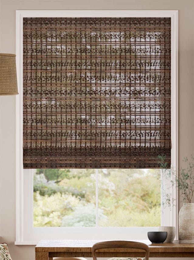 Rosario Walnut Roman Blind thumbnail image