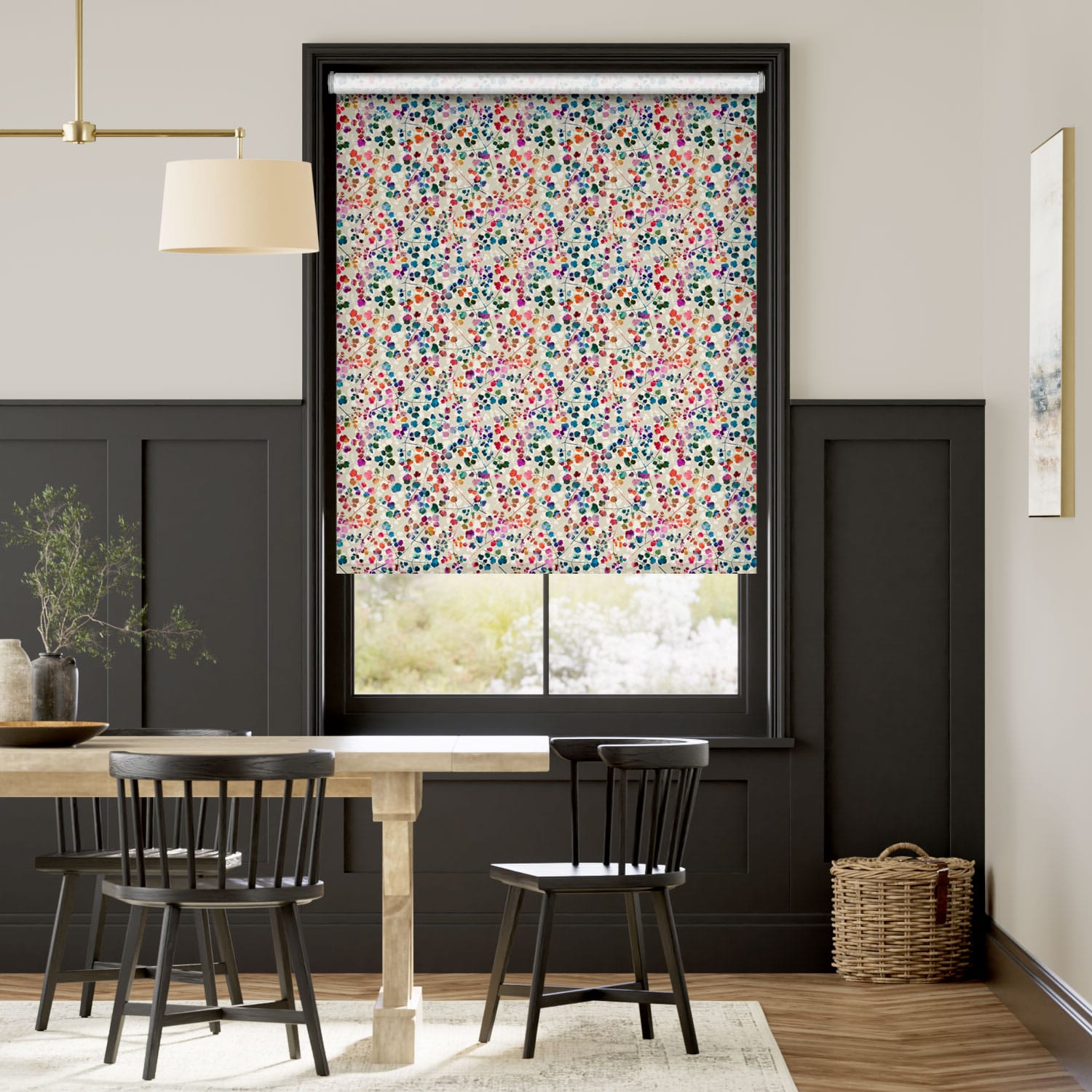 Rue Watercolour Rainbow Roller Blind