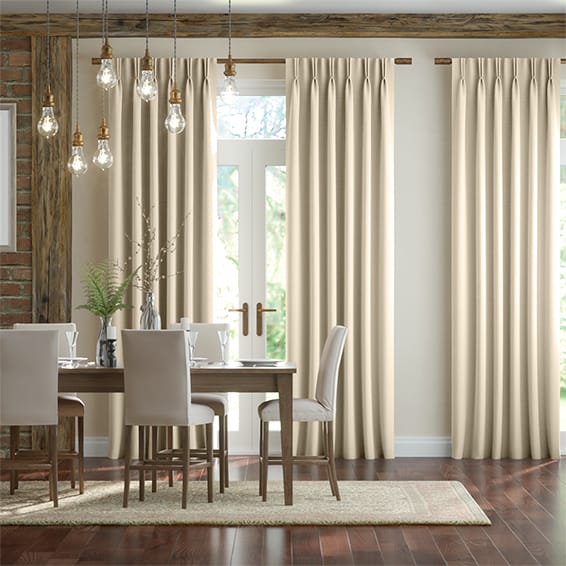 Scintilla Crème Café Curtains