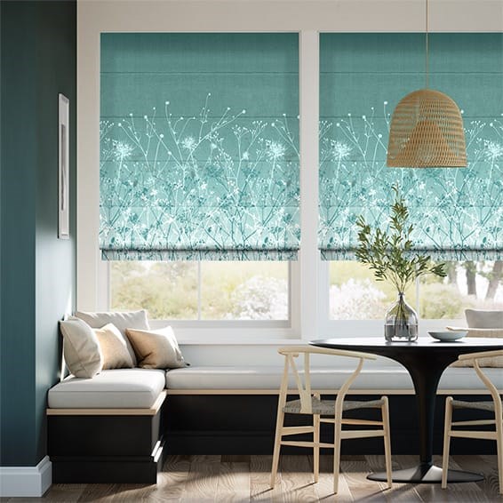 September Meadow Sea Mist Roman Blind