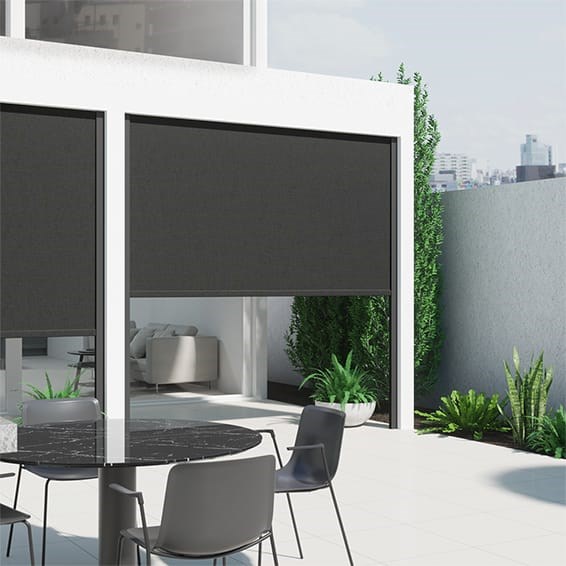 Shade IT Pepper Black and Grey Outdoor Patio Blind