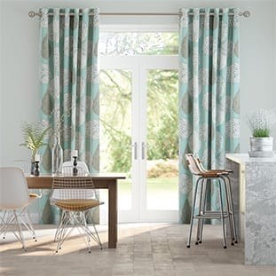 Silhouette Aqua Curtains thumbnail image