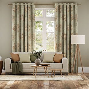 Slender Forest Velvet Autumn Curtains thumbnail image