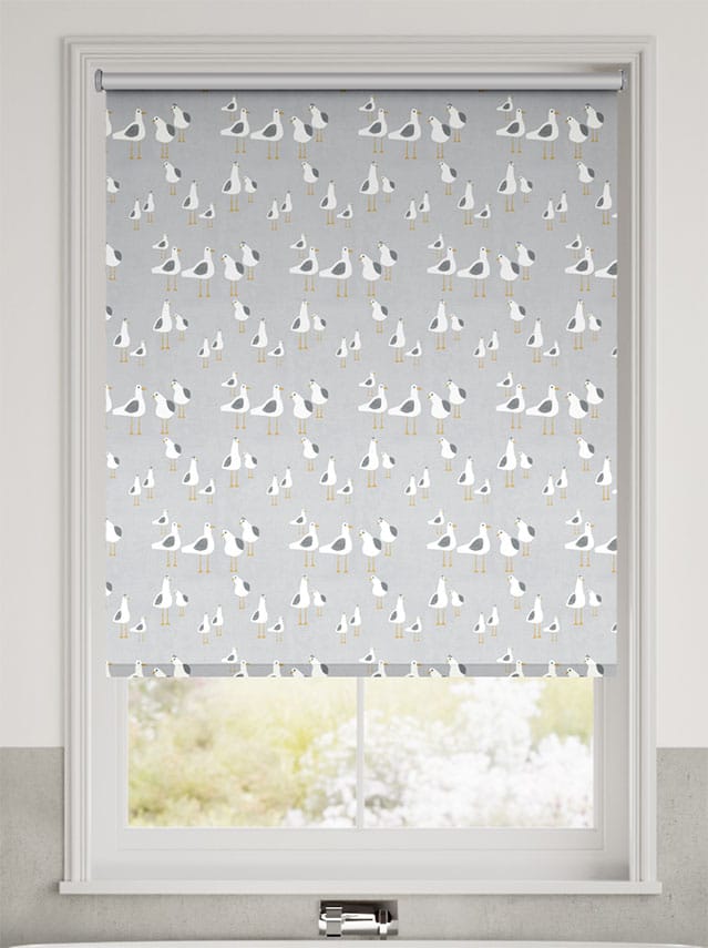 Splash Blackout Gulls Storm Grey Roller Blind thumbnail image