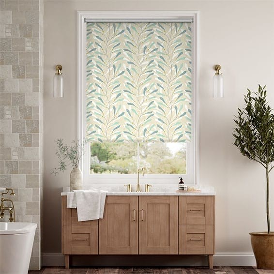 Splash Blackout Sea Kelp Aqua Roller Blind