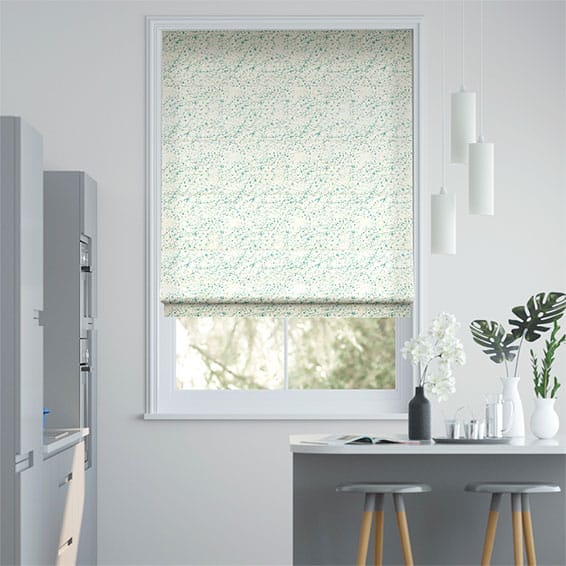 Splatter Duck Egg Roman Blind