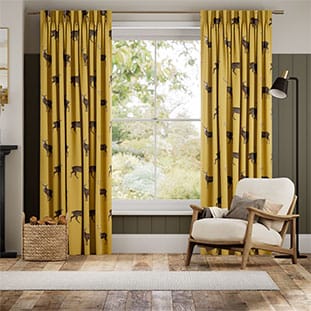 Deer Ochre Curtains thumbnail image