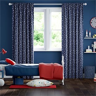 Starry Skies Blue Curtains thumbnail image