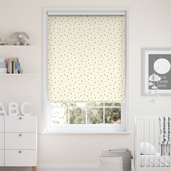 Starry Skies Duck Egg Roller Blind