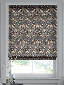 William Morris Strawberry Thief Velvet Taupe Roman Blind thumbnail image