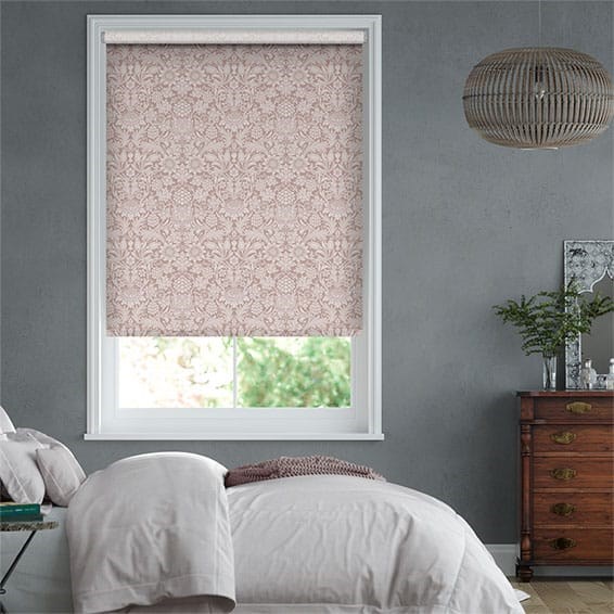 William Morris Sunflower Dusky Rose Roller Blind