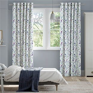 Sweet Pea Blue Curtains thumbnail image