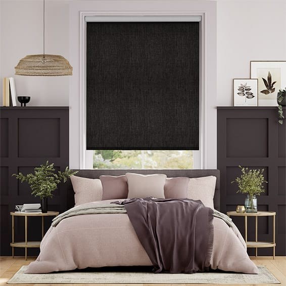 Thermal Luxe Dimout Charcoal Roller Blind