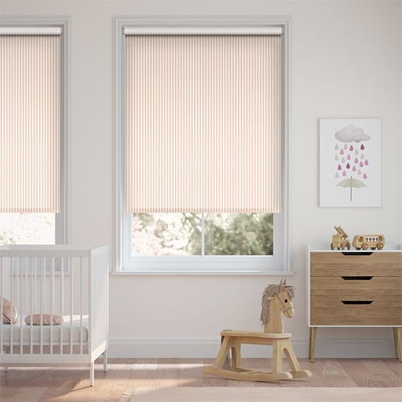 Tiger Stripe Blush Roller Blind