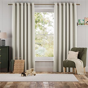 Tiger Stripe Dove Grey Curtains thumbnail image