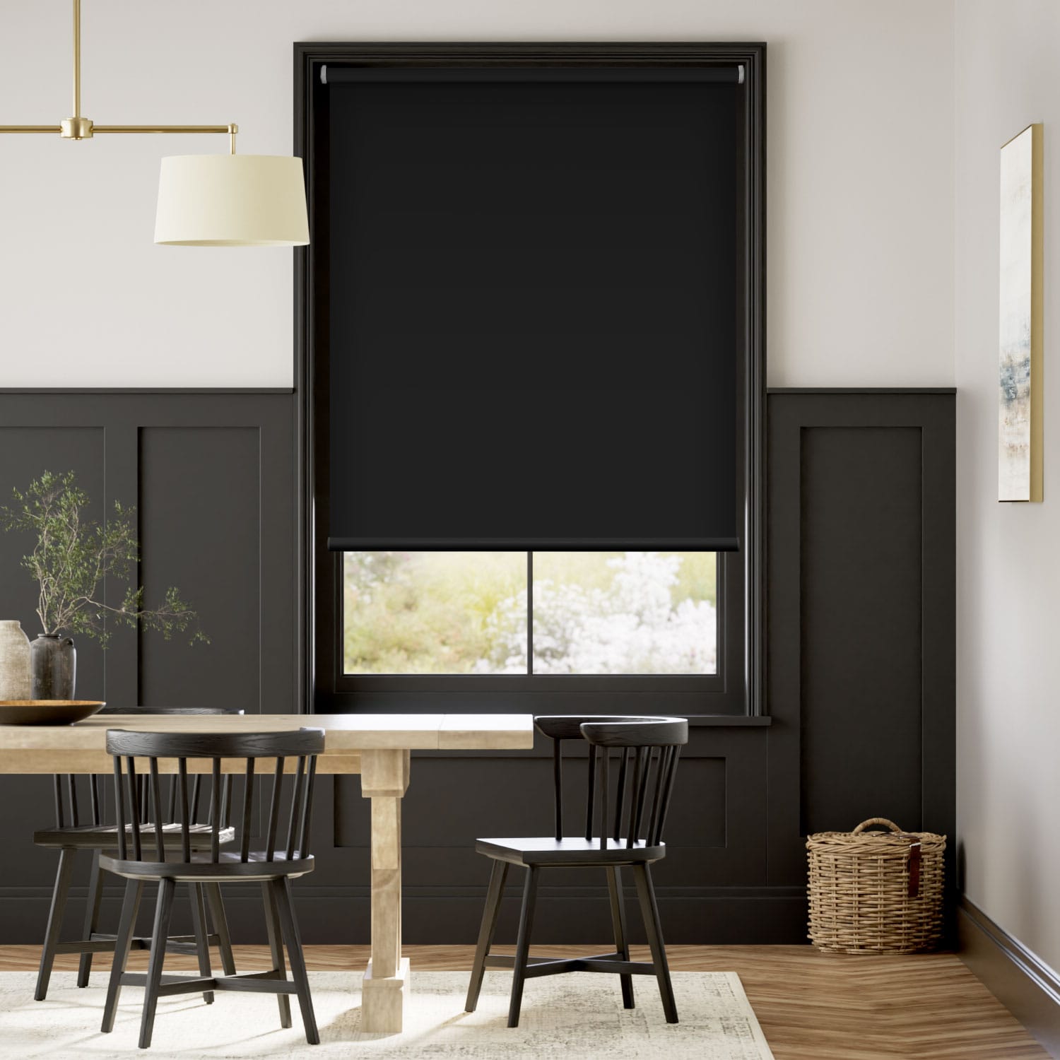 Electric Titan Atomic Black Roller Blind