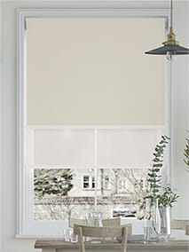 Twist2Fit Double Roller Titan Bone White Double Roller Blind thumbnail image