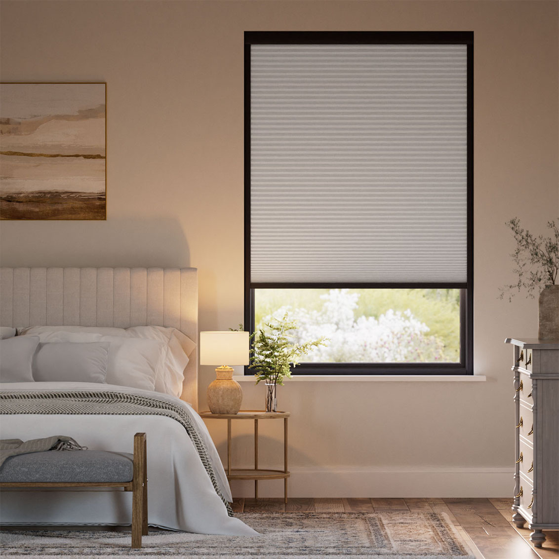 Total Blackout Thermal Repose Grey Pleated Blind