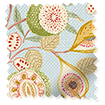 Tropical Fruit Blue Ochre Roman Blind swatch image