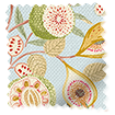 Tropical Fruit Blue Ochre Roman Blind swatch image