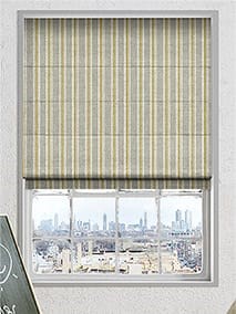 Twill Stripe Linen Citronella Roman Blind thumbnail image