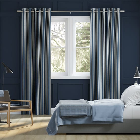 Twill Stripe Linen Denim Curtains