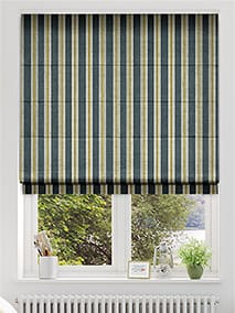 Twill Stripe Linen Gold Shadow Roman Blind thumbnail image