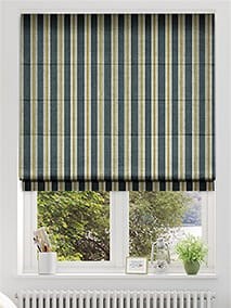 Twill Stripe Linen Gold Shadow Roman Blind thumbnail image