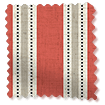 Choices Twill Stripe Linen Party Red Roller Blind swatch image