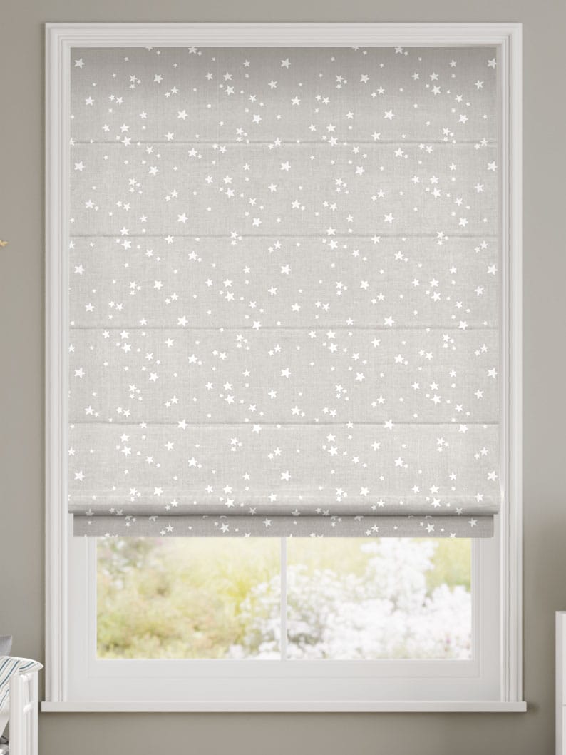 Electric Twinkling Stars Cloud Roman Blind thumbnail image