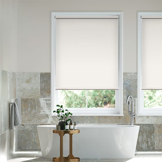 Twist2Fit Titan Blackout Alabaster Roller Blind