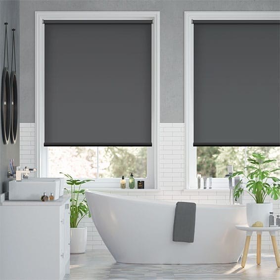 Twist2Fit Titan Blackout Kendall Charcoal Roller Blind