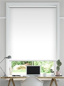 Twist2Fit Titan Blackout Pristine White Roller Blind thumbnail image