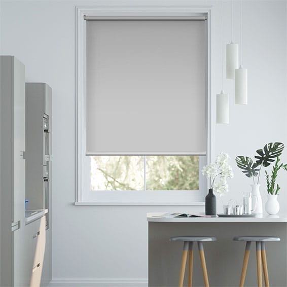 Twist2Fit Titan Blackout Simply Grey Roller Blind