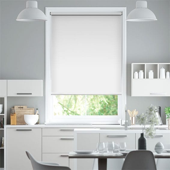 Twist2Fit Titan Blackout Snow White Roller Blind