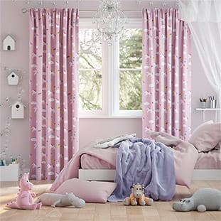 Unicorn Dreams Pink Curtains thumbnail image