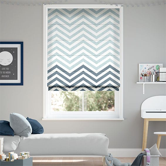 Vector Border Denim Roman Blind