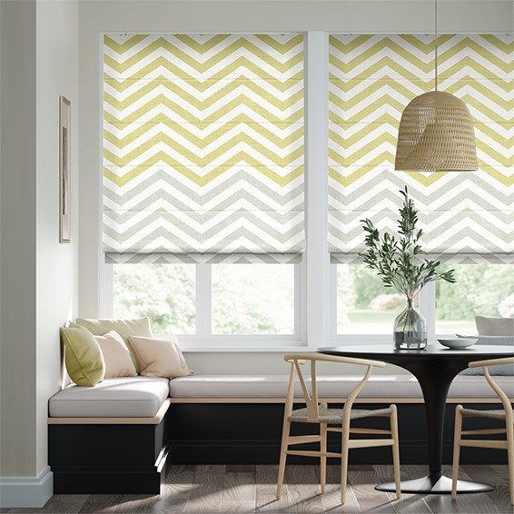 Vector Border Honey Dew  Roman Blind