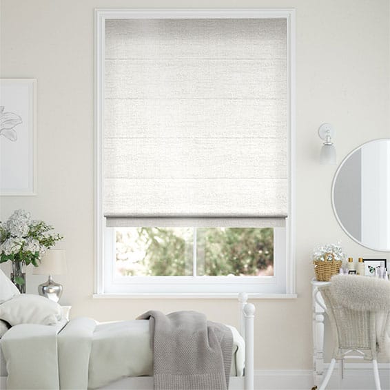 Versailles Snowdrop Roman Blind