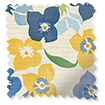 Tiny Wallflower Blue Roller Blind swatch image