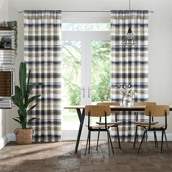 Watercolour Stripe Pebble Curtains