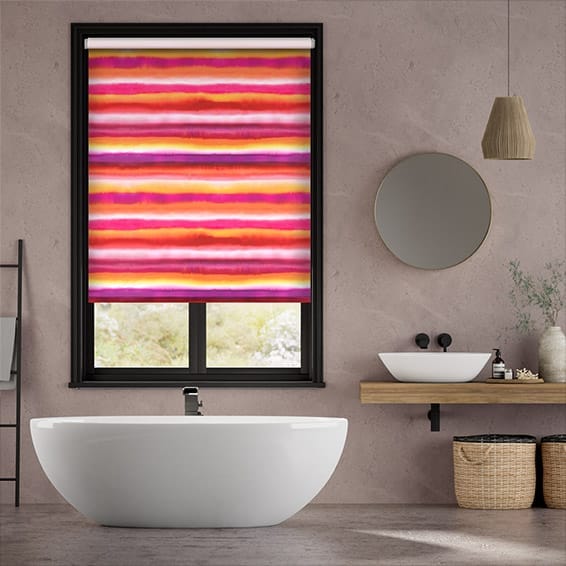 Watercolour Stripe Sunset Roller Blind