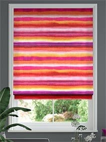 Watercolour Stripe Sunset Roman Blind thumbnail image